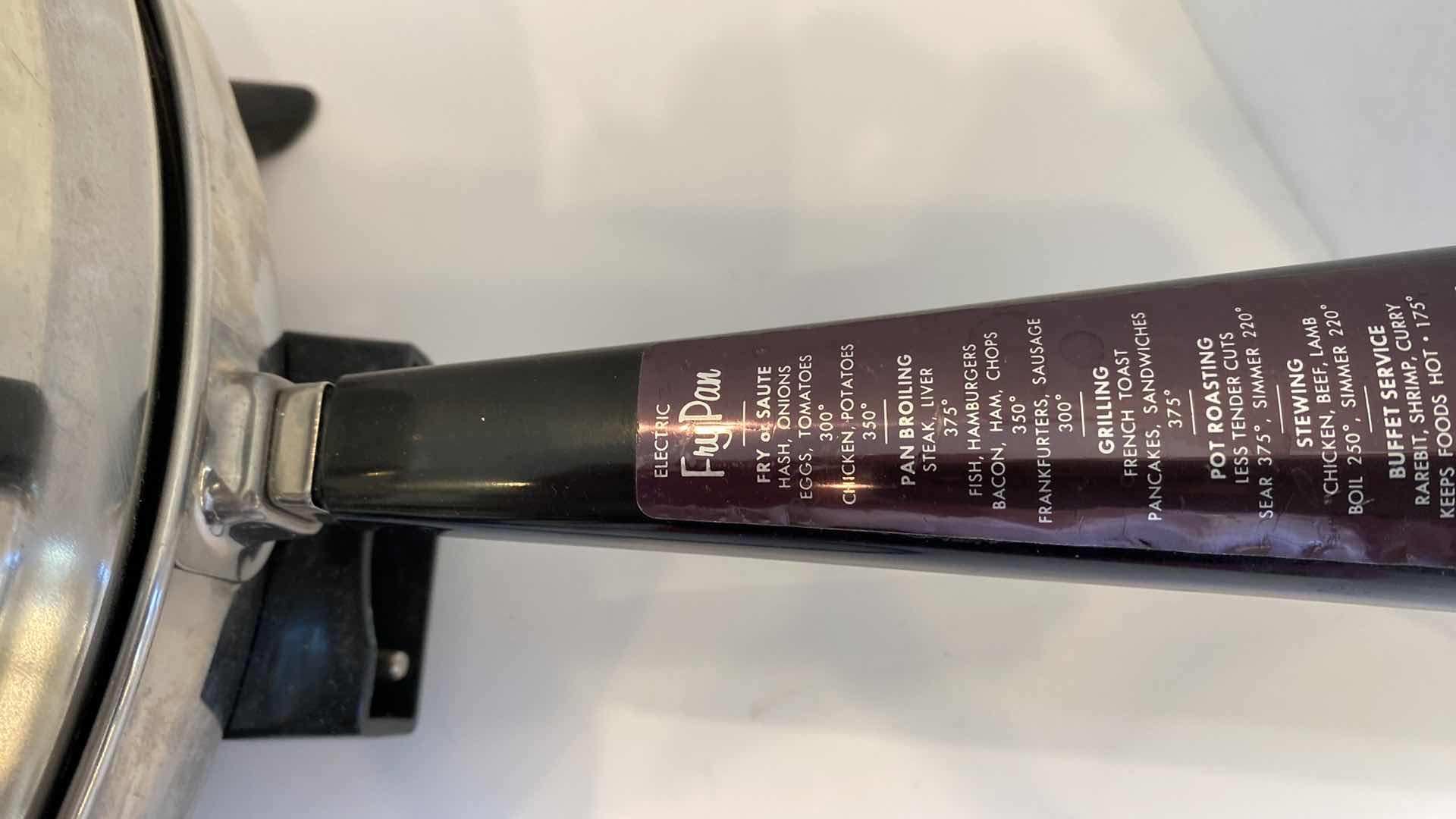 Photo 1 of FABERWARE ELECTRIC FRY PAN