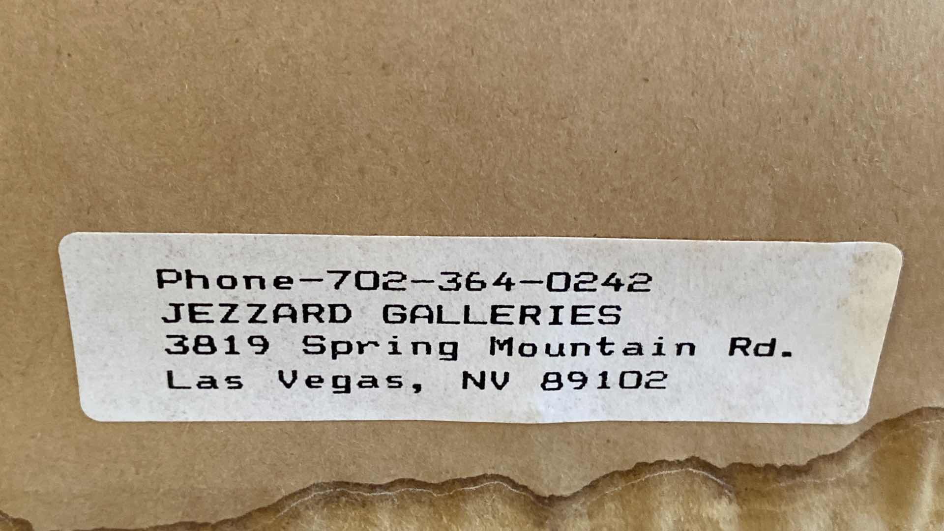 Photo 1 of GOLD FRAMED FEMALE PRINT SIGNED FROM JEZZARD GALLERIES LAS VEGAS ARTWORK 18 1/2” x 24”