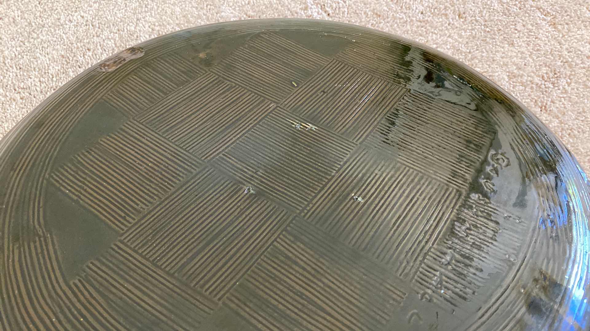 Photo 1 of BEST FRIEND GLAZED POTTERY DISPLAY PLATE 19 1/2” Includes stand