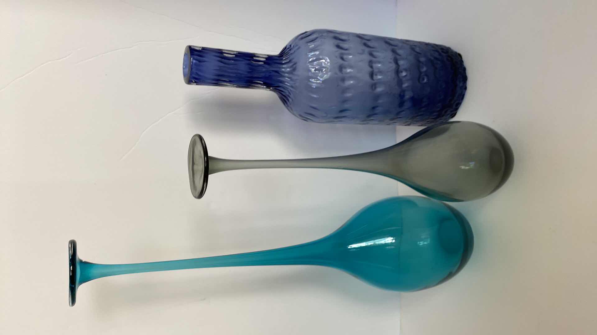 Photo 1 of 3 GLASS BOTTLES TALLEST H 20”