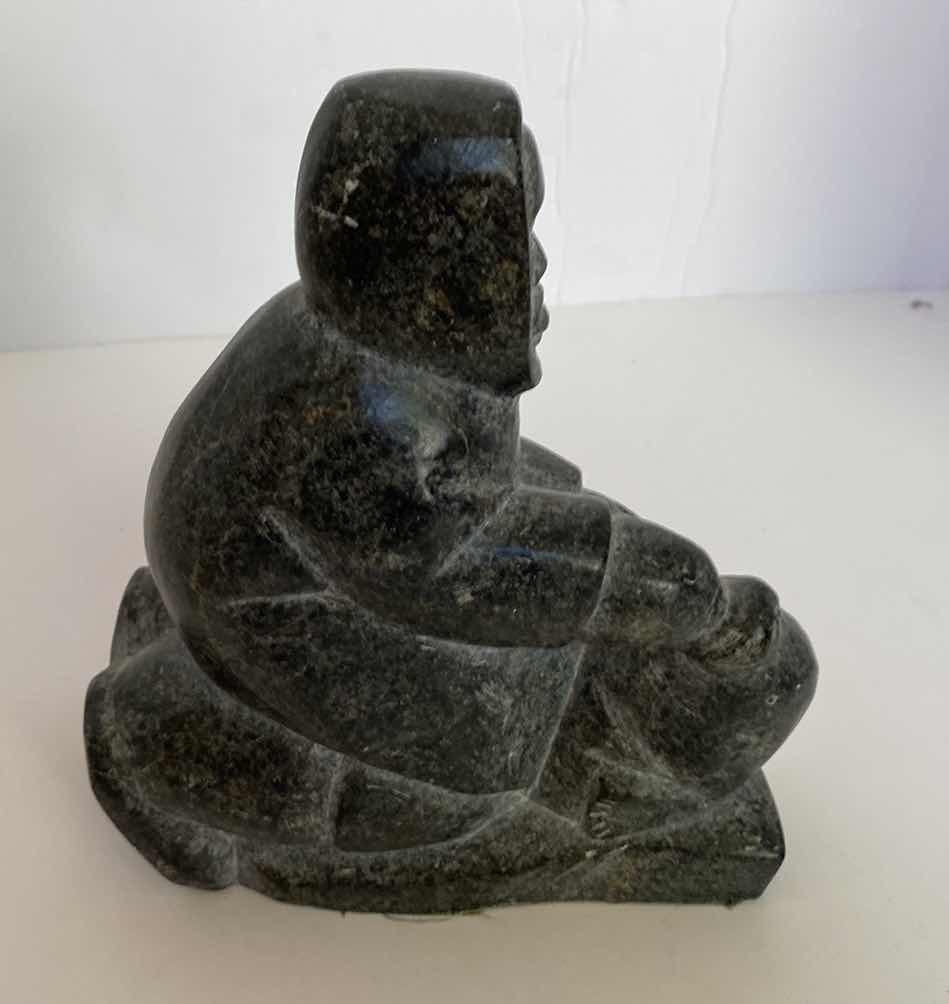 Photo 1 of INUIT SOAPSTONE ESKIMO 6” X 7”