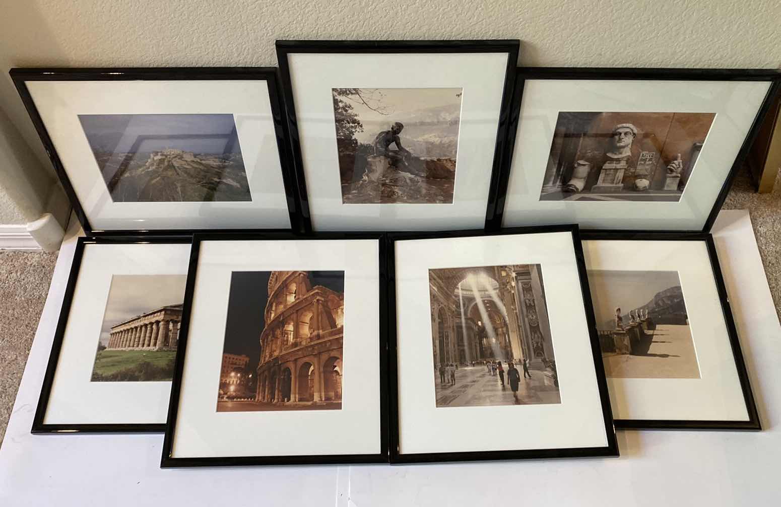 Photo 1 of FRAMED ITALY ARCHITECTURE PHOTOS ASSORTMENT 13 1/4“ x 15 3/4”