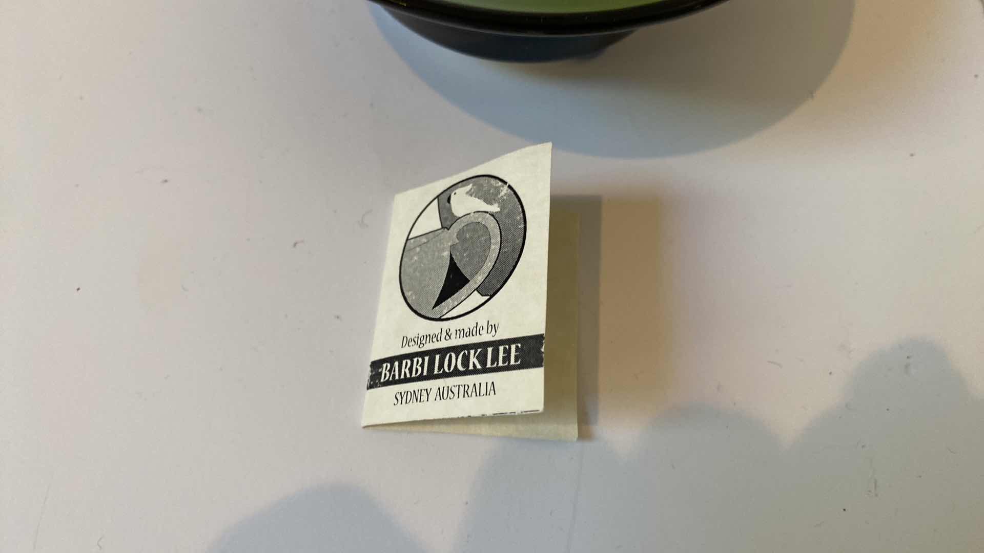 Photo 1 of CERAMIC TRINKET DISH SIGNED BY AUSTRALIAN ARTIST BARBI LOCK LEE