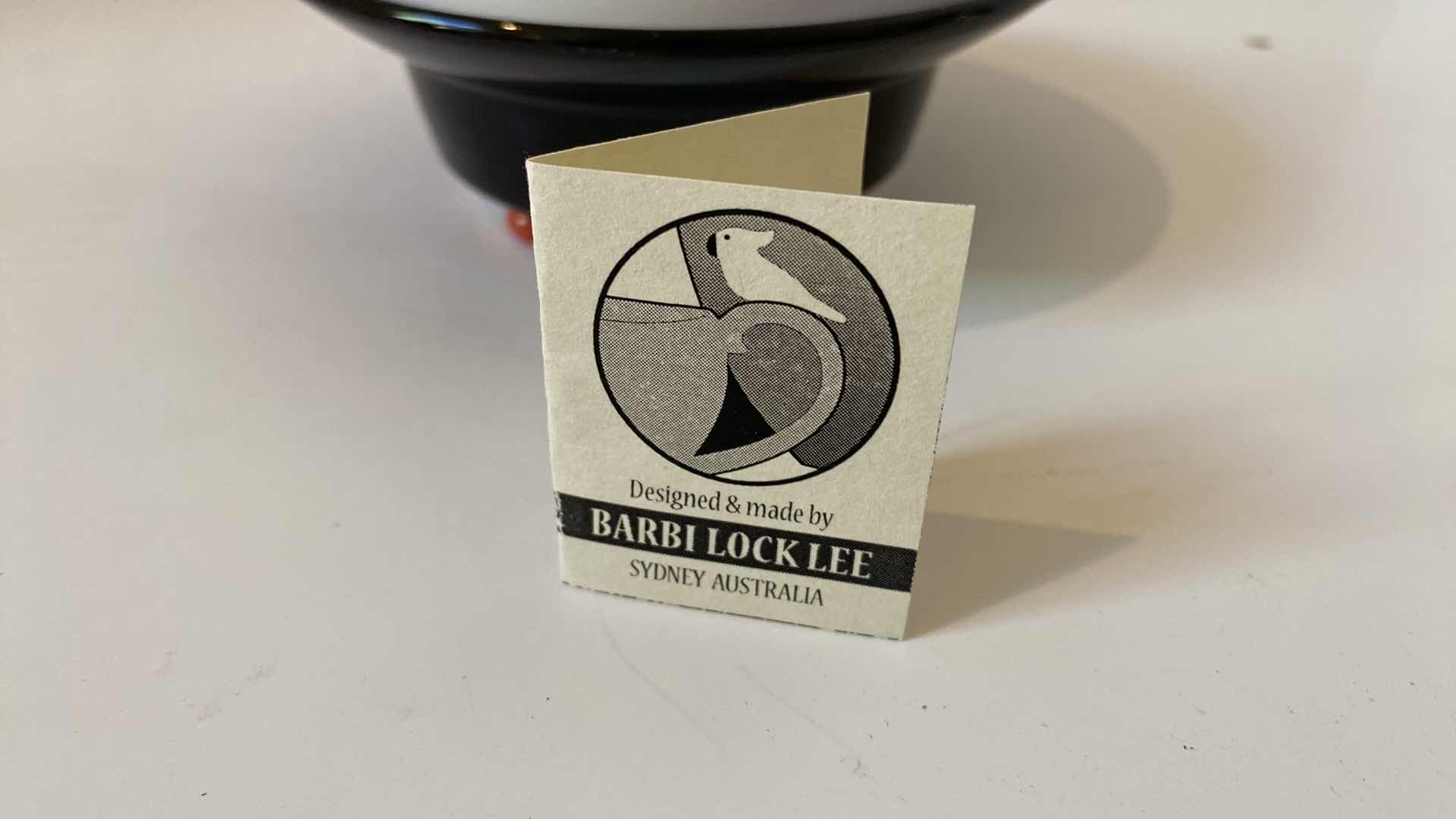 Photo 1 of CERAMIC TRINKET DISH SIGNED BY AUSTRALIAN ARTIST BARBI LOCK LEE