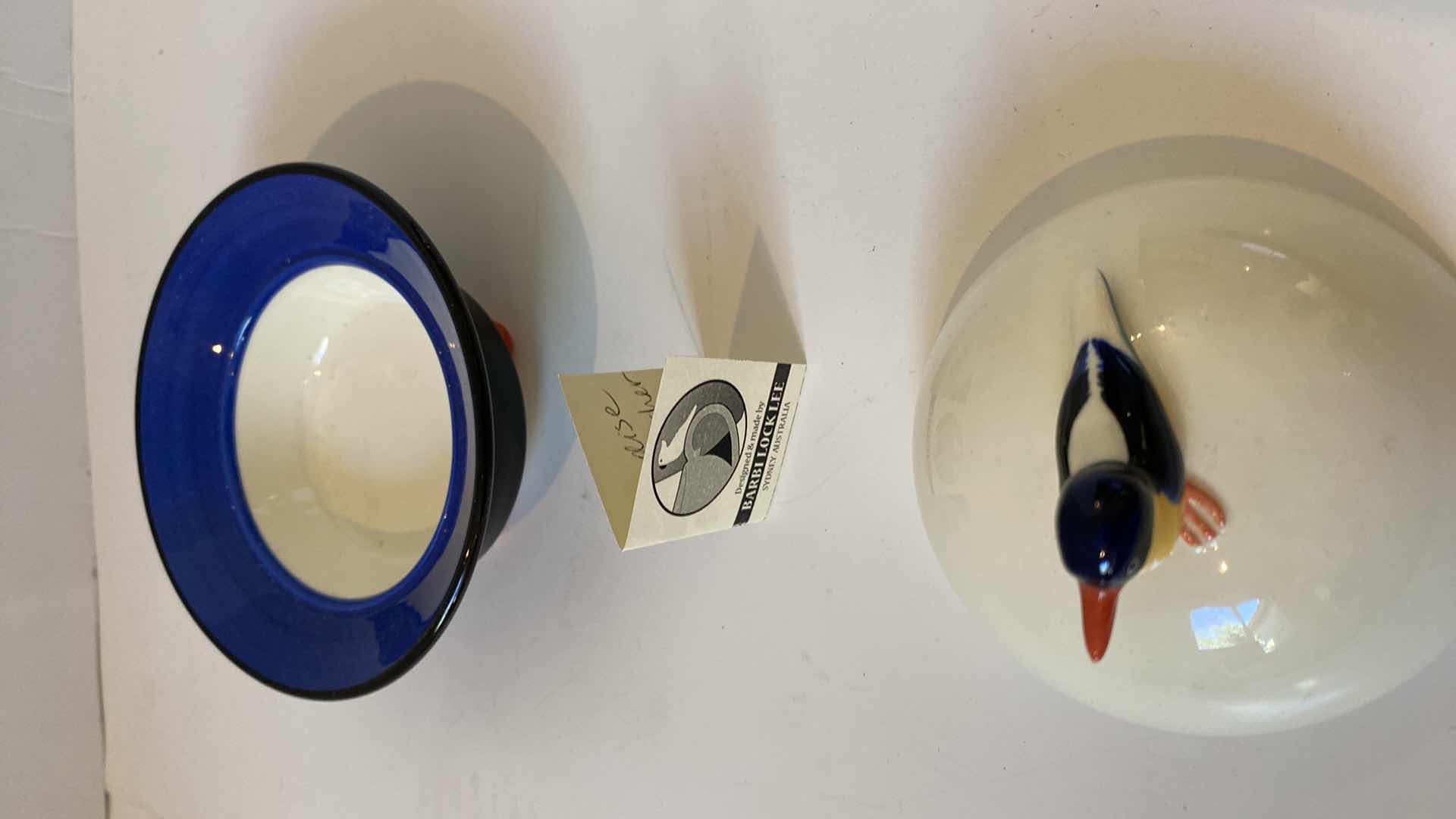 Photo 1 of CERAMIC TRINKET DISH SIGNED BY AUSTRALIAN ARTIST BARBI LOCK LEE