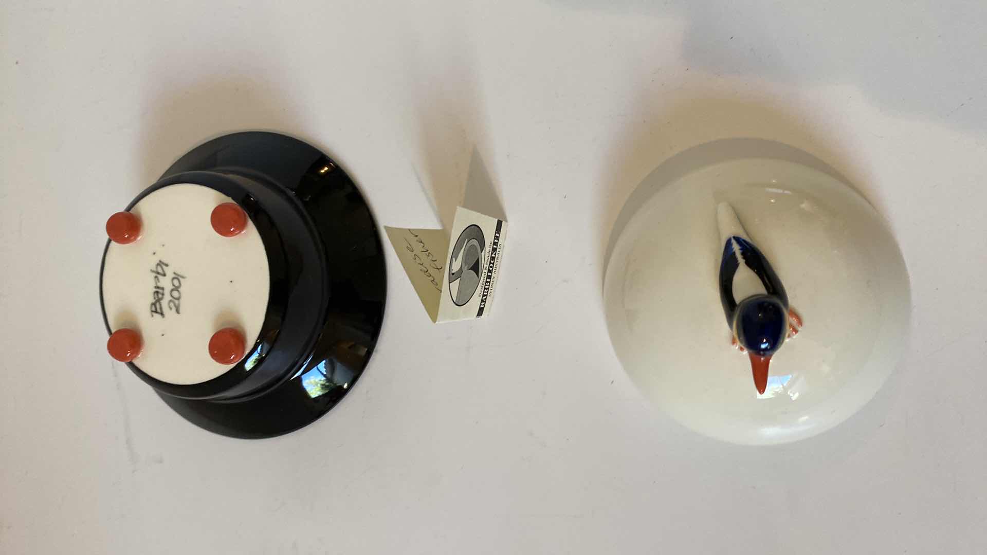 Photo 1 of CERAMIC TRINKET DISH SIGNED BY AUSTRALIAN ARTIST BARBI LOCK LEE