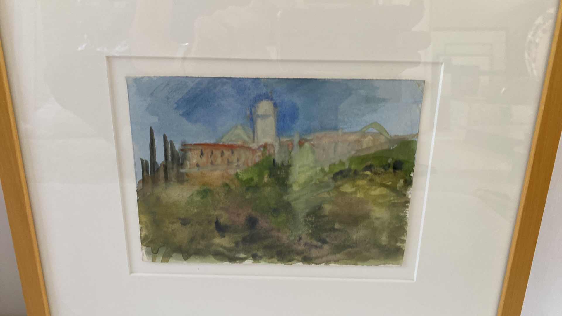 Photo 1 of FRAMED ART SIGNED HILLS AND TREES 16” x 13”