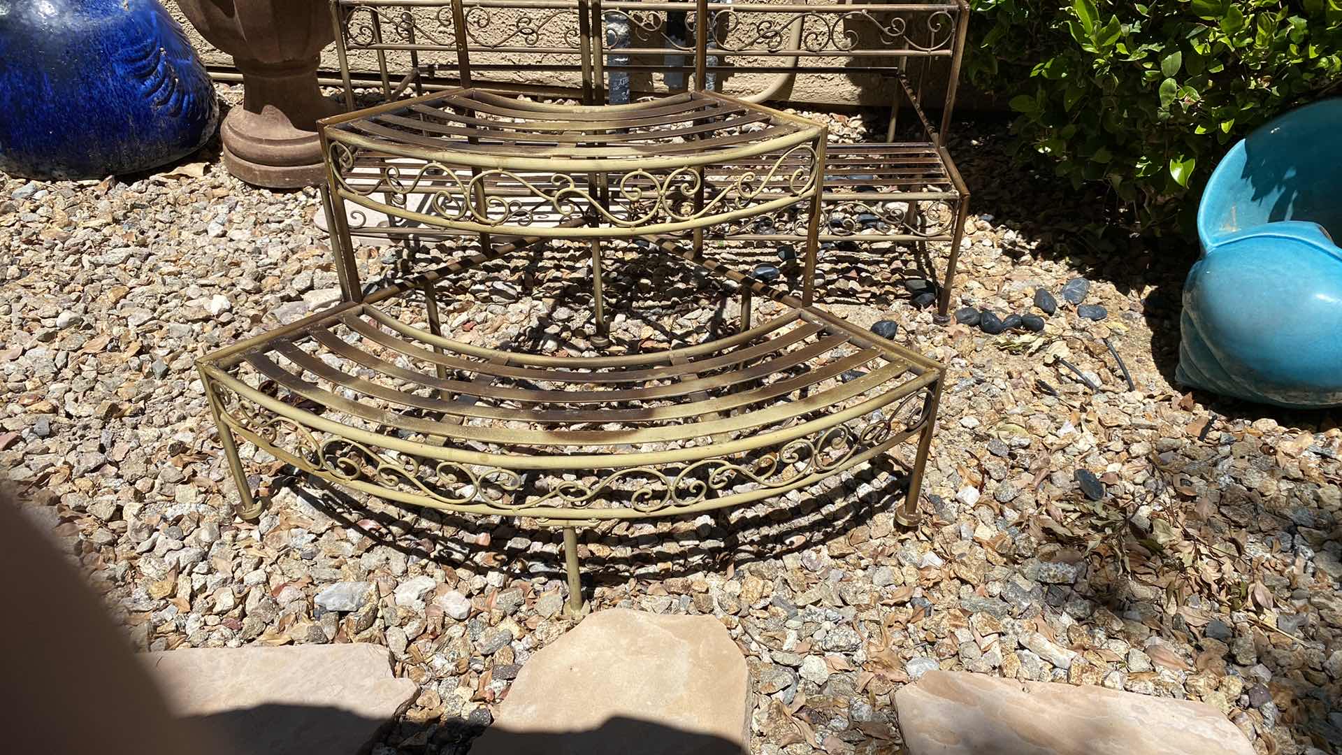 Photo 1 of 2 PLANT STANDS LARGEST 40” x 23” H 28”