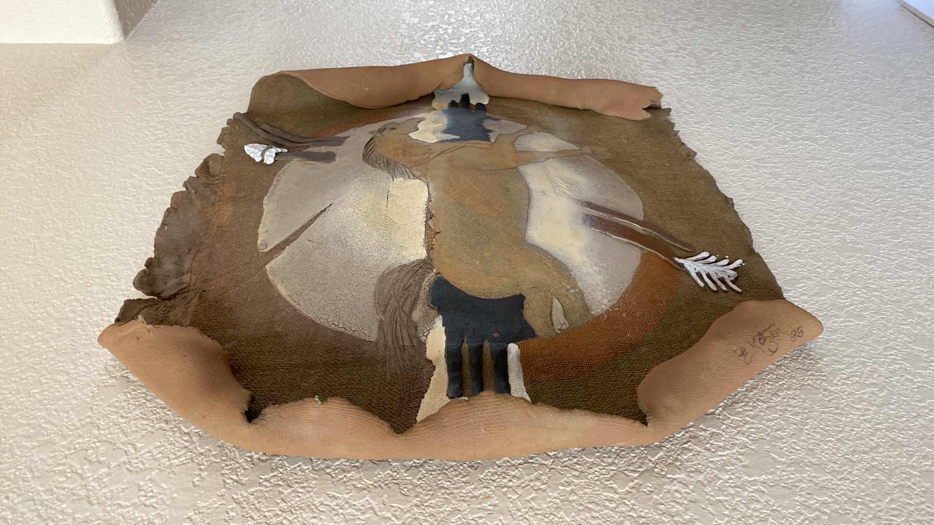 Photo 1 of 1988 E KATZER CLAY STONEWARE WALL DECOR 22” x 22”