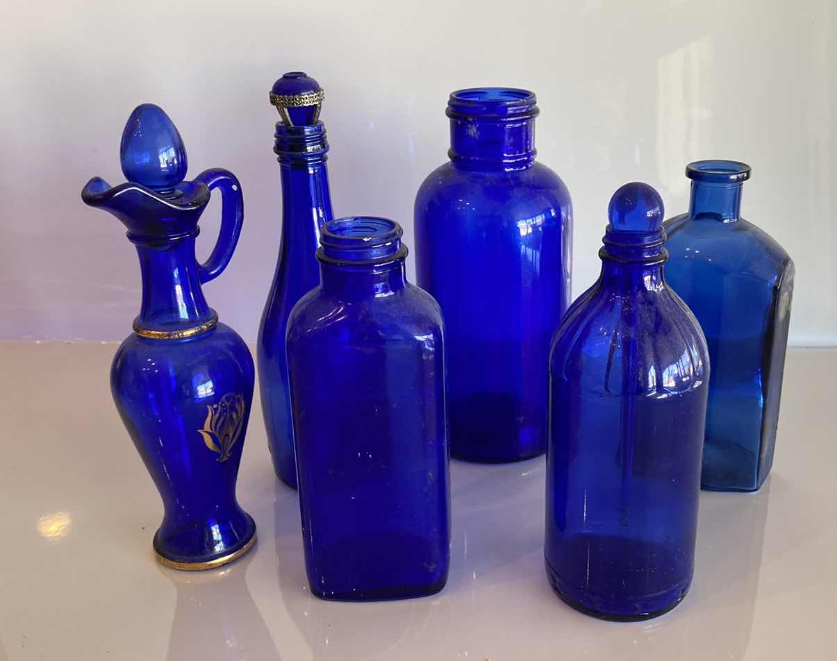 Photo 1 of BLUE GLASS ASSORTMENT
