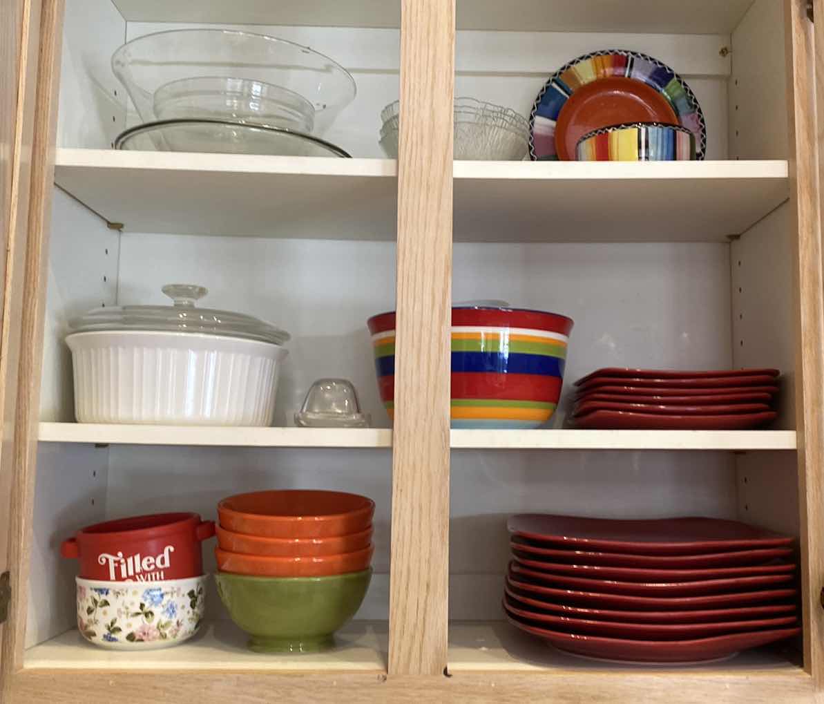 Photo 1 of CONTENTS OF KITCHEN CABINET DISHES AND MORE