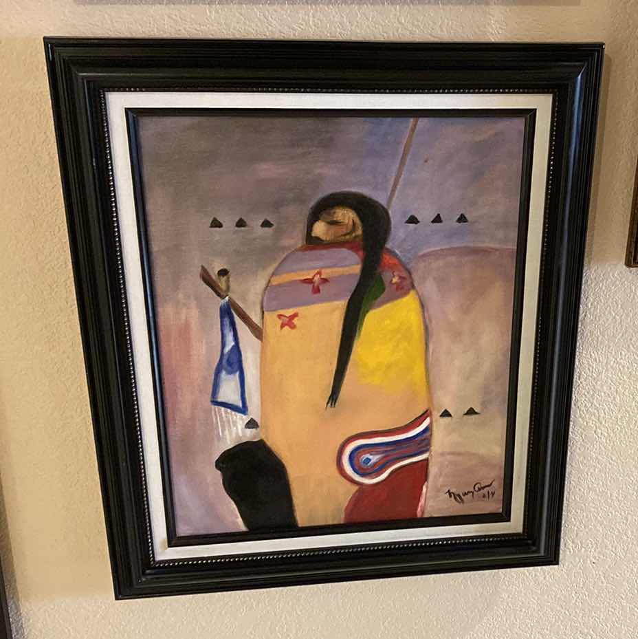 Photo 1 of FRAMED SOUTHWEST ORIGINAL ARTWORK ON CANVAS 21 1/2” x 25 1/2”