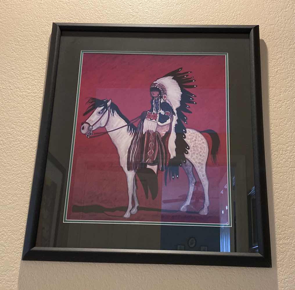 Photo 1 of FRAMED SOUTHWEST ARTWORK 26” x 29”