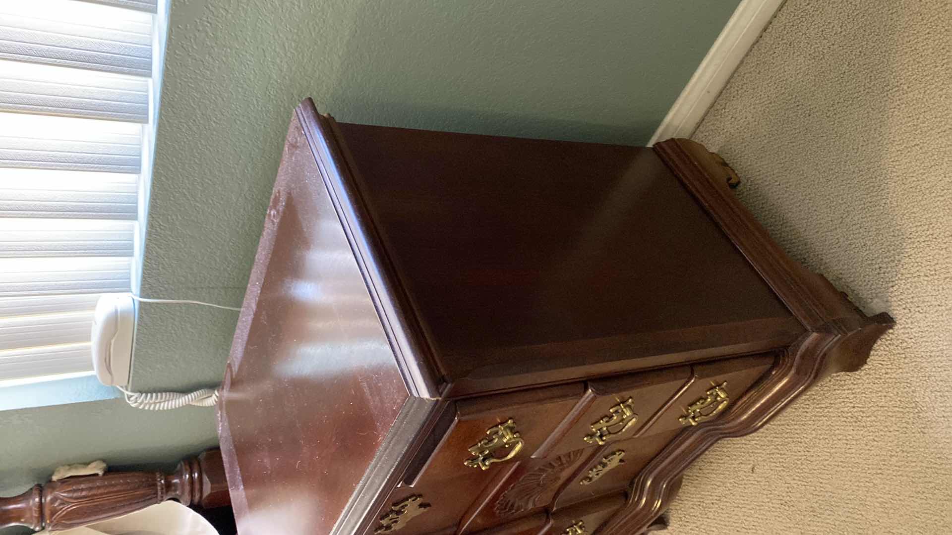 Photo 1 of CHERRY 3 DRAWER NIGHTSTAND 27” x 17 H 29 1/2”