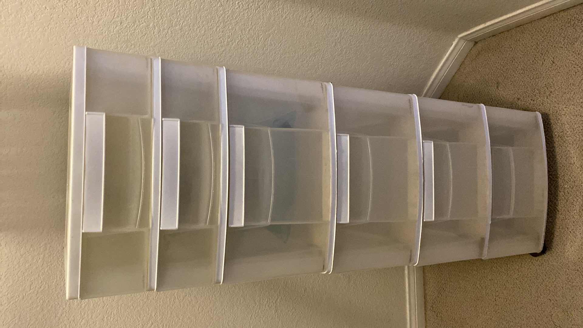 Photo 1 of 6 DRAWER PLASTIC ROLLING STORAGE