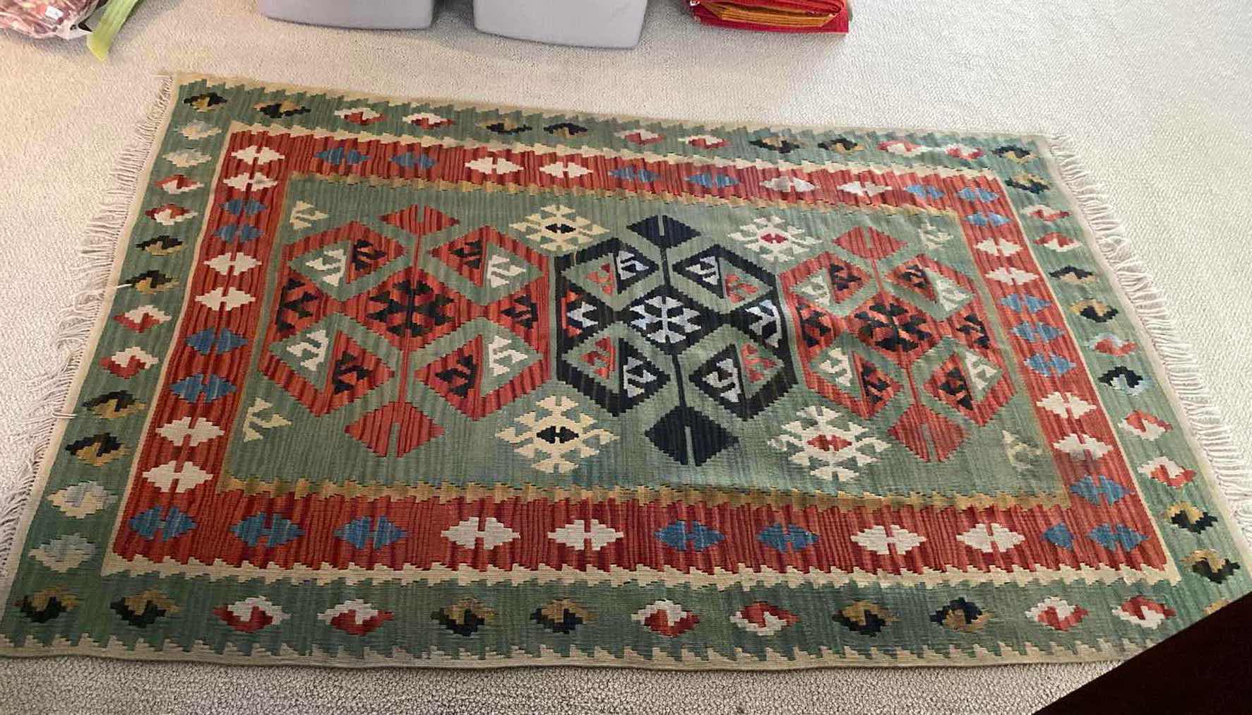 Photo 1 of HAND WOVEN SOUTHWESTERN AREA RUG 44” x 69”