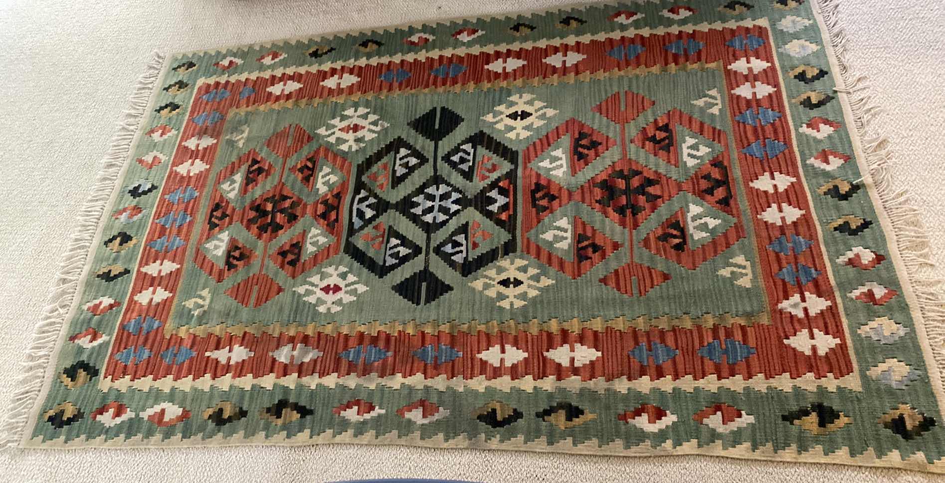 Photo 1 of HAND WOVEN SOUTHWESTERN AREA RUG 44” x 69”