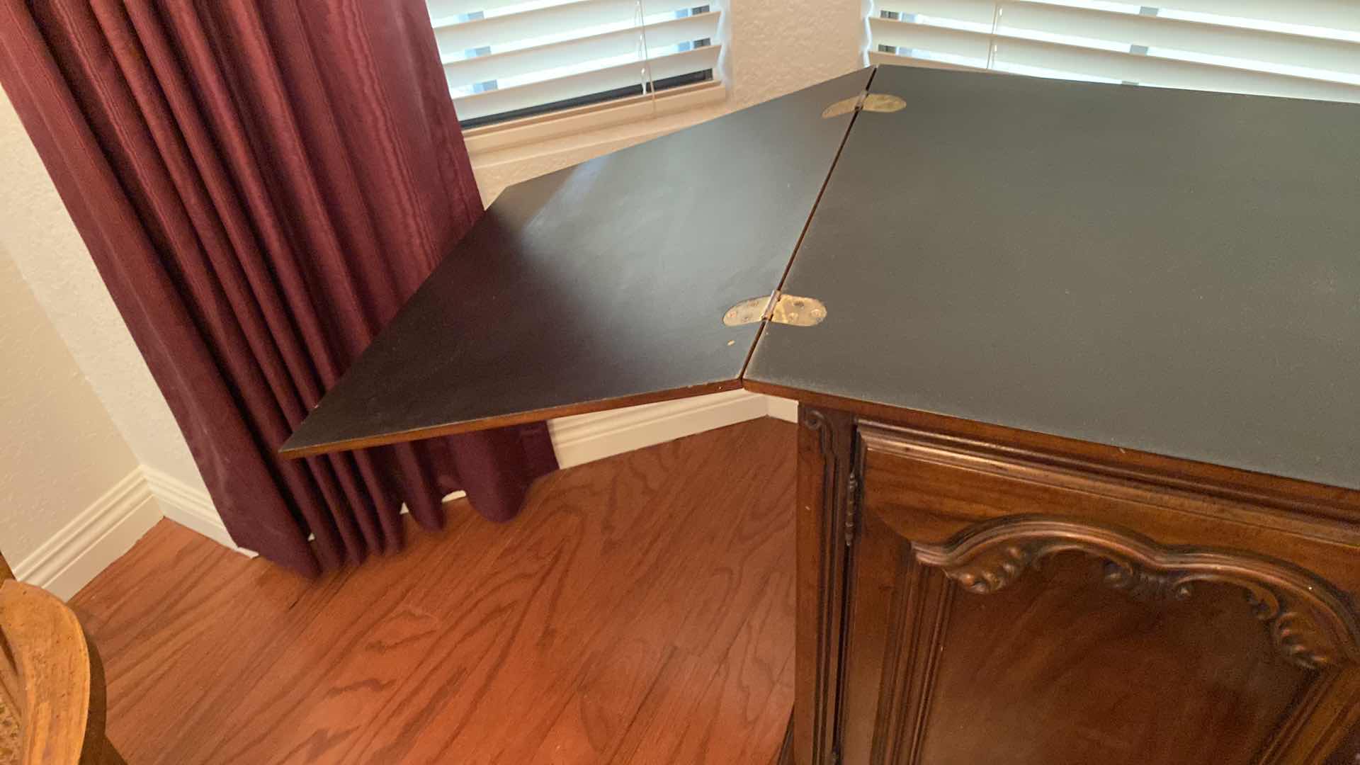 Photo 1 of WOOD BUFFET 39“ x 18“ H 30 1/2” TOP OPENS ( NEEDS NEW HINGES)