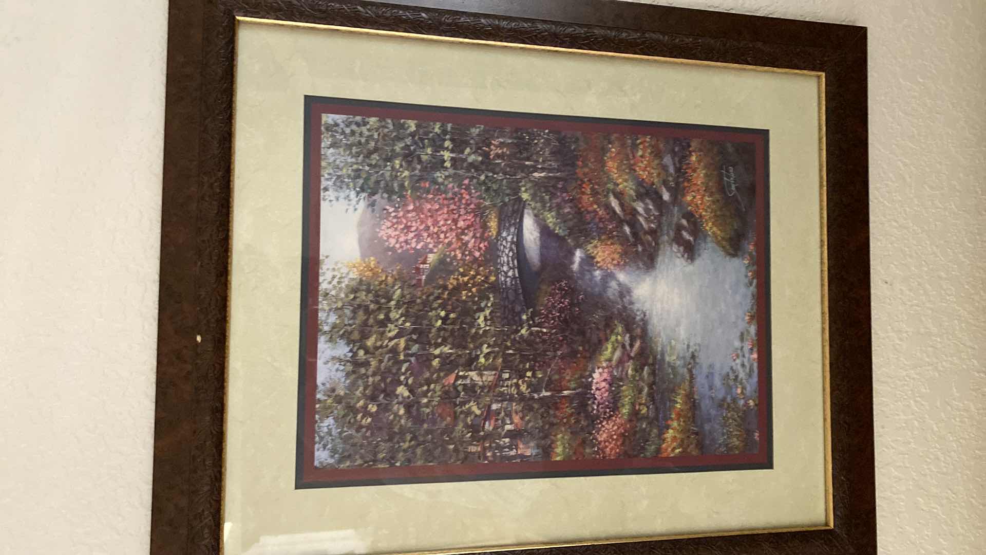 Photo 3 of PAIR OF FRAMED SIGNED PRINTS LANDSCAPE ARTWORK 19” x 23 1/2”