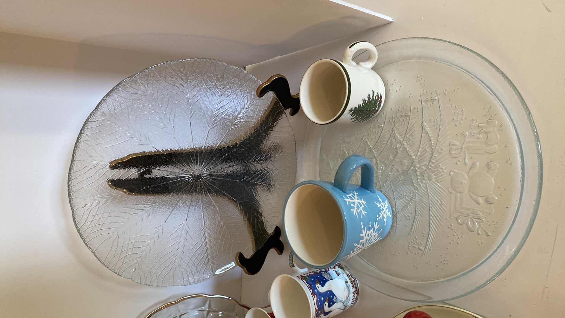 Photo 2 of HOLIDAY PLATTERS AND CUPS