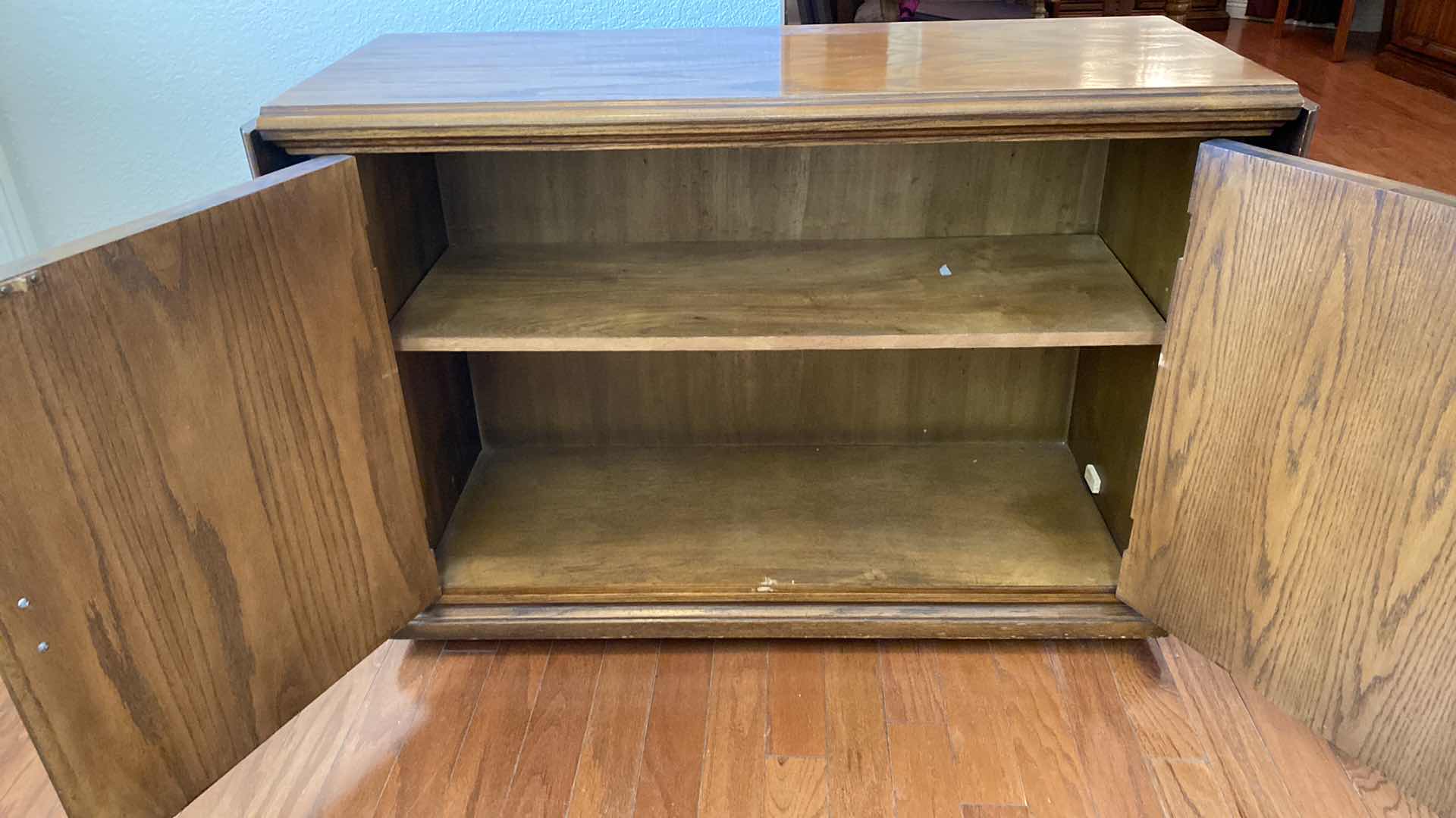 Photo 1 of VINTAGE OAK BAR CART CLOSED MEASUREMENT 42“ x 18 1/2“ H 30”