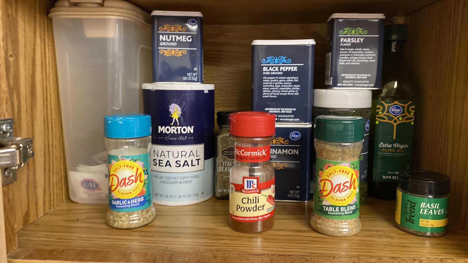 Photo 1 of CONTENTS OF KITCHEN CABINET SPICES TEA AND SUNDRIES