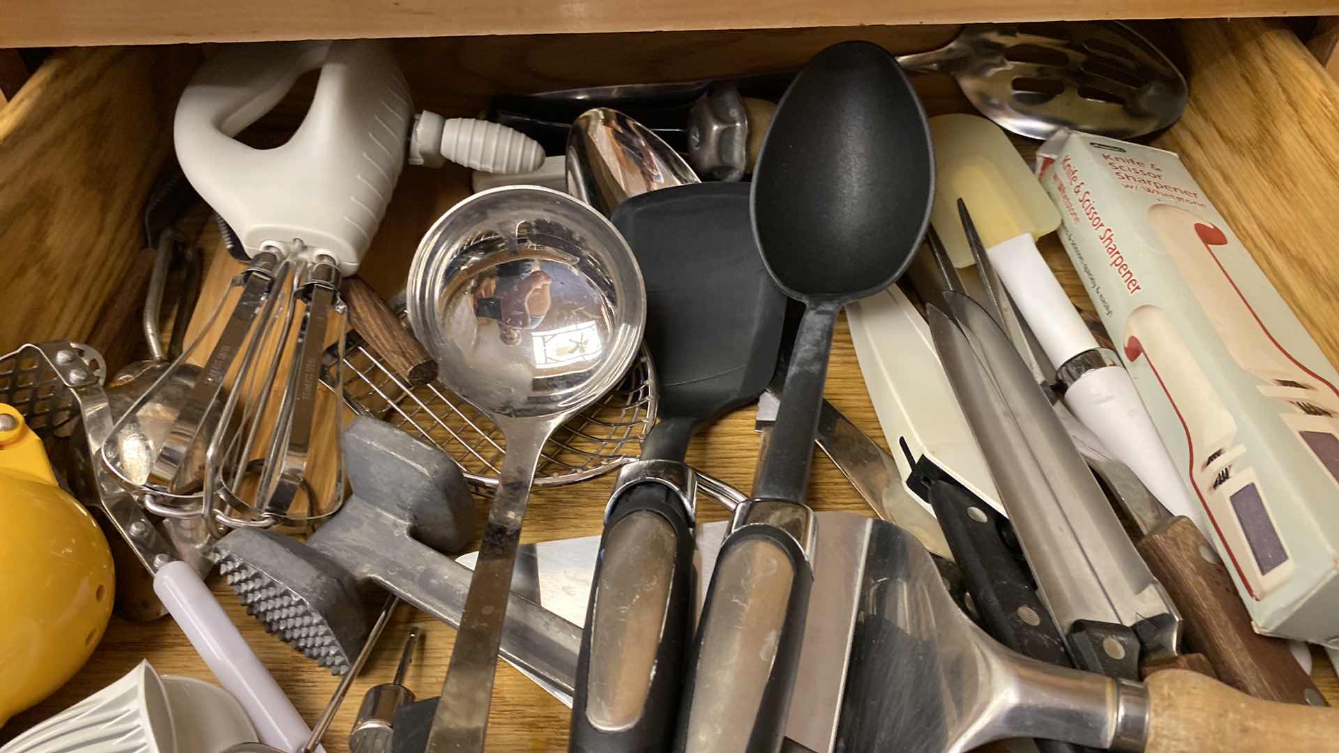 Photo 1 of CONTENTS OF KITCHEN CABINET COOKING UTENSILS