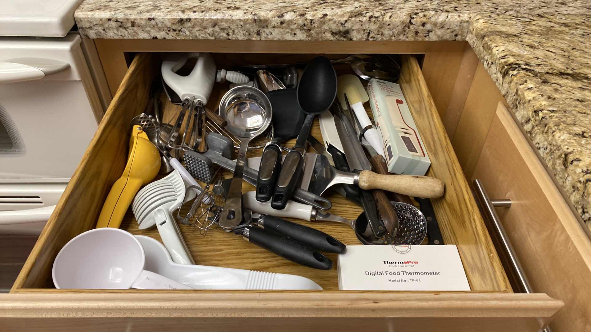 Photo 1 of CONTENTS OF KITCHEN CABINET COOKING UTENSILS