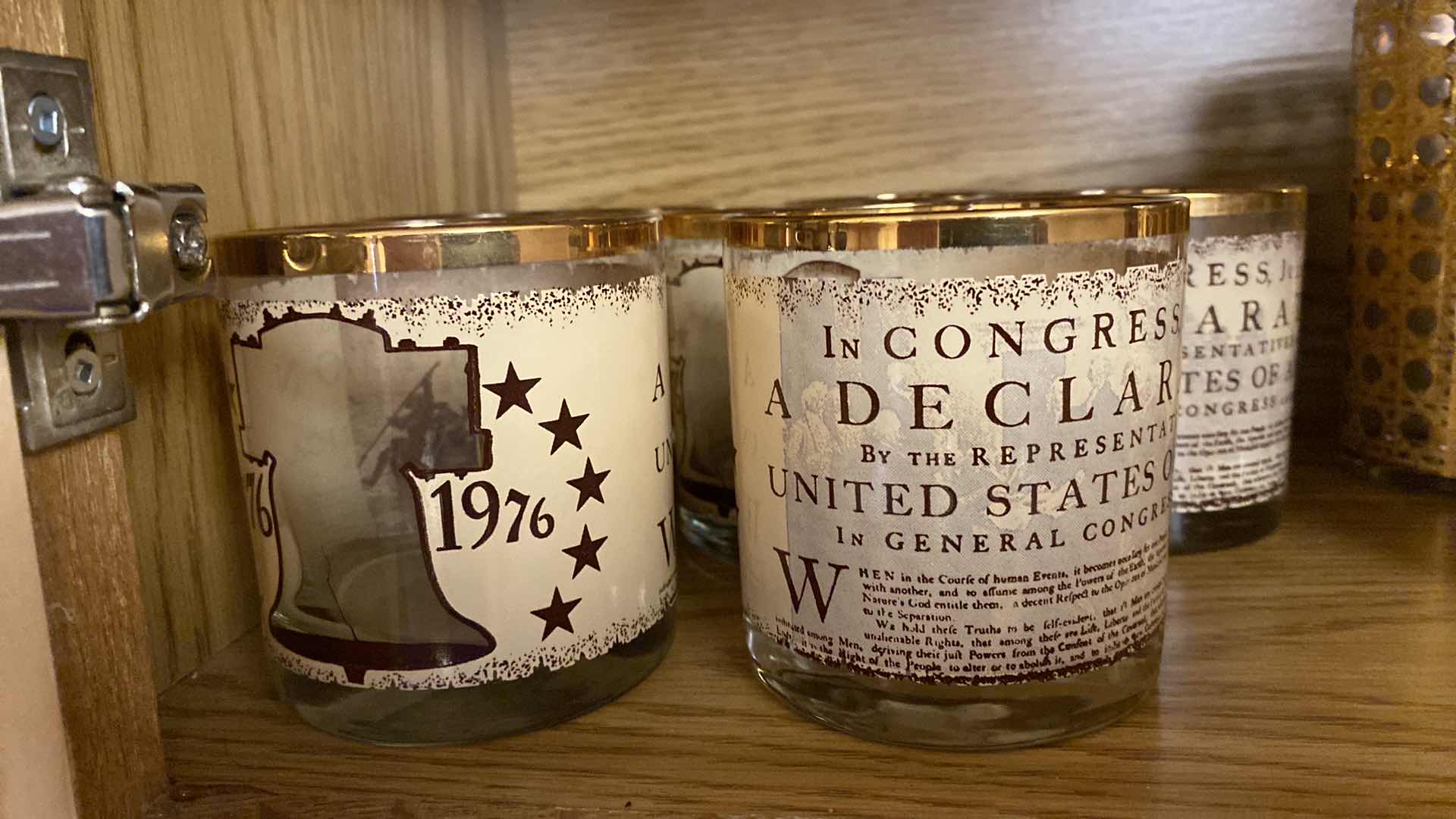 Photo 1 of BARWARE - GOLD RIMMED AND SILVER RIMMED