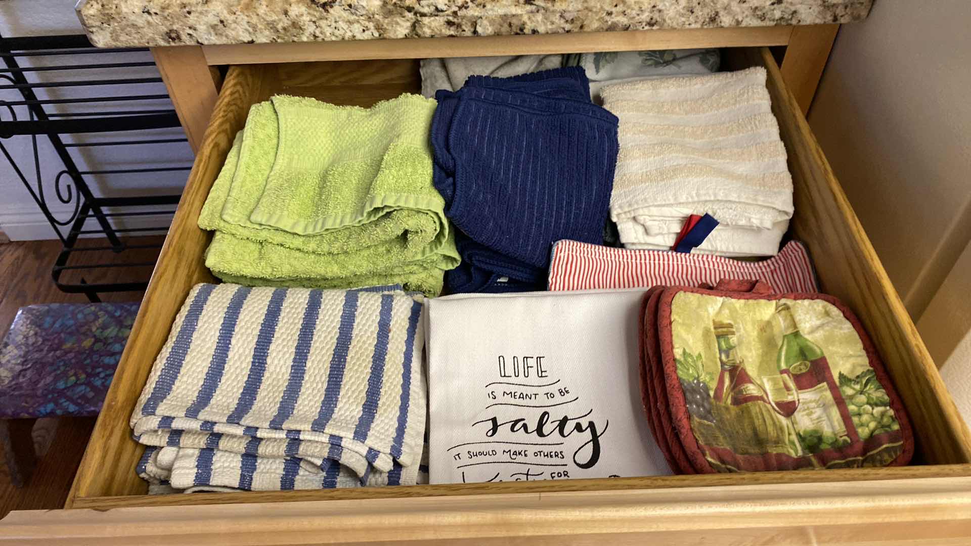 Photo 1 of CONTENTS KITCHEN CABINETS DISHTOWELS AND LINENS