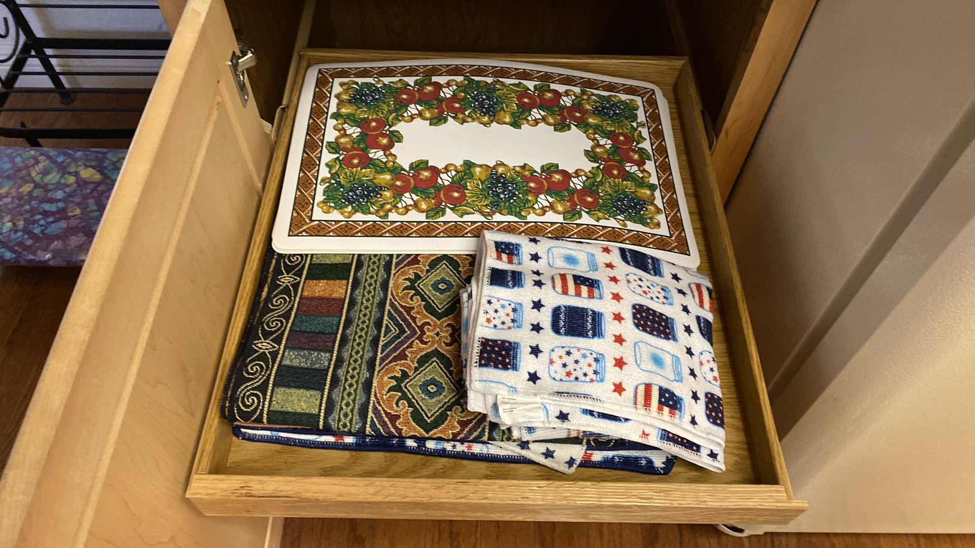 Photo 1 of CONTENTS KITCHEN CABINETS DISHTOWELS AND LINENS