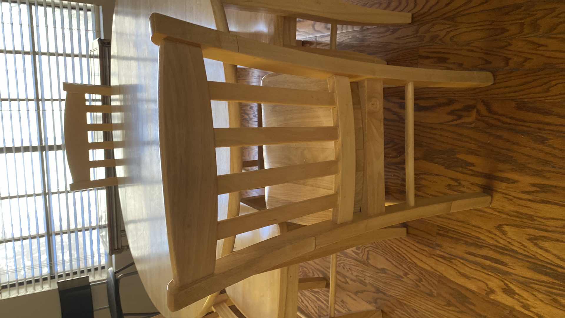 Photo 1 of MAPLE KITCHEN TABLE WITH 4 CHAIRS EXTENDED MEASUREMENTS 41” x 30”