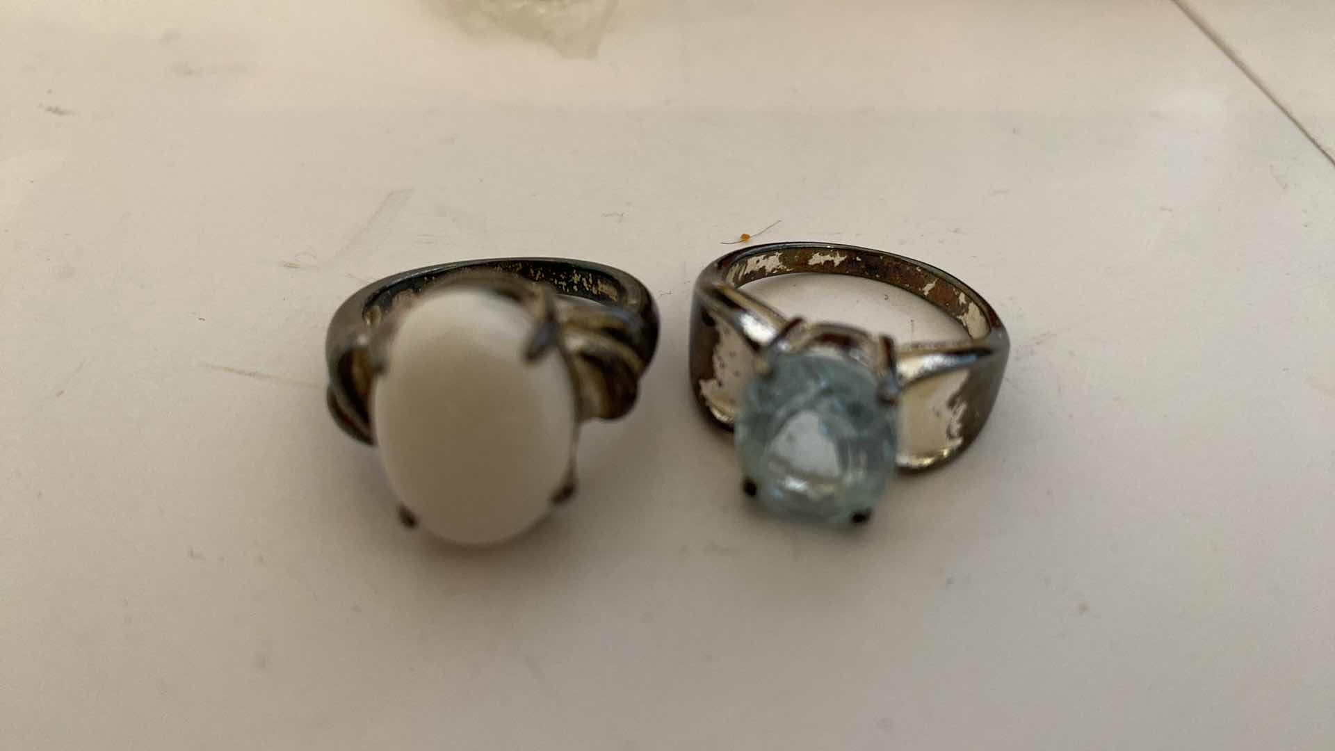 Photo 1 of 2 SILVER 925 RINGS WITH STONES PLATED EARRINGS AND LIFES CHRISTMAS SHOE PROJECT ORNAMENTS