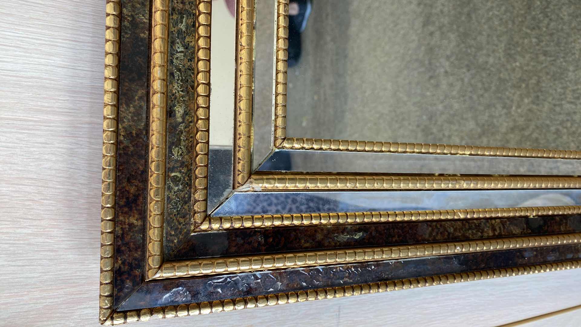 Photo 1 of WOOD ORNATE FRAMED MIRROR 25” x 43 1/2”