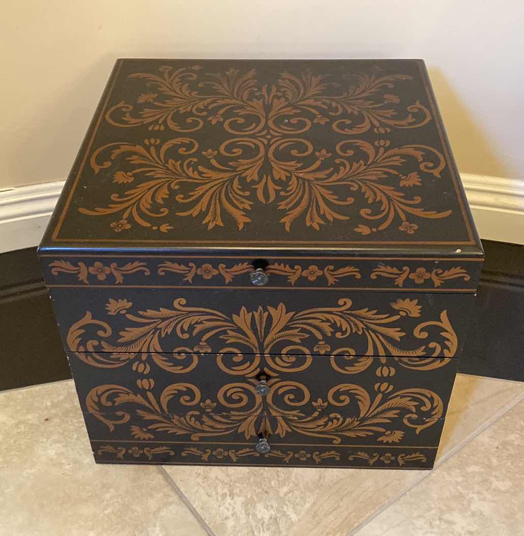 Photo 1 of TUSCAN STYLE WOOD BOX DECOR WITH  STORAGE 16“ x 16“ H 14 “