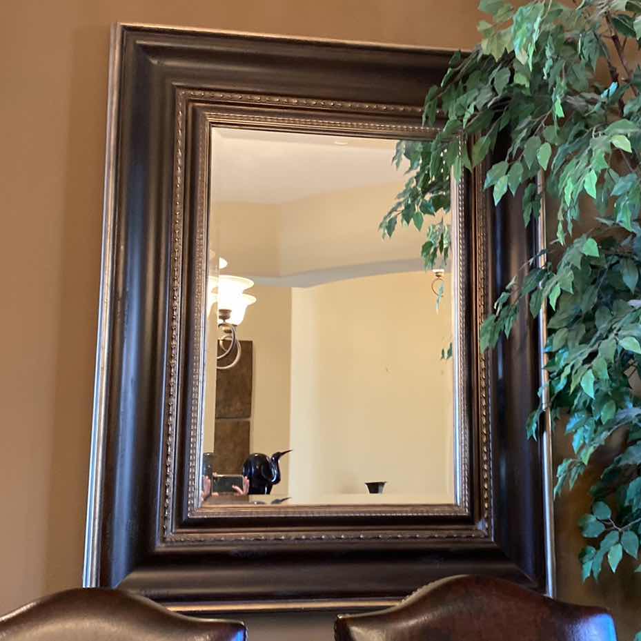 Photo 1 of ORNATE FRAMED BEVELED MIRROR 42” x 56”