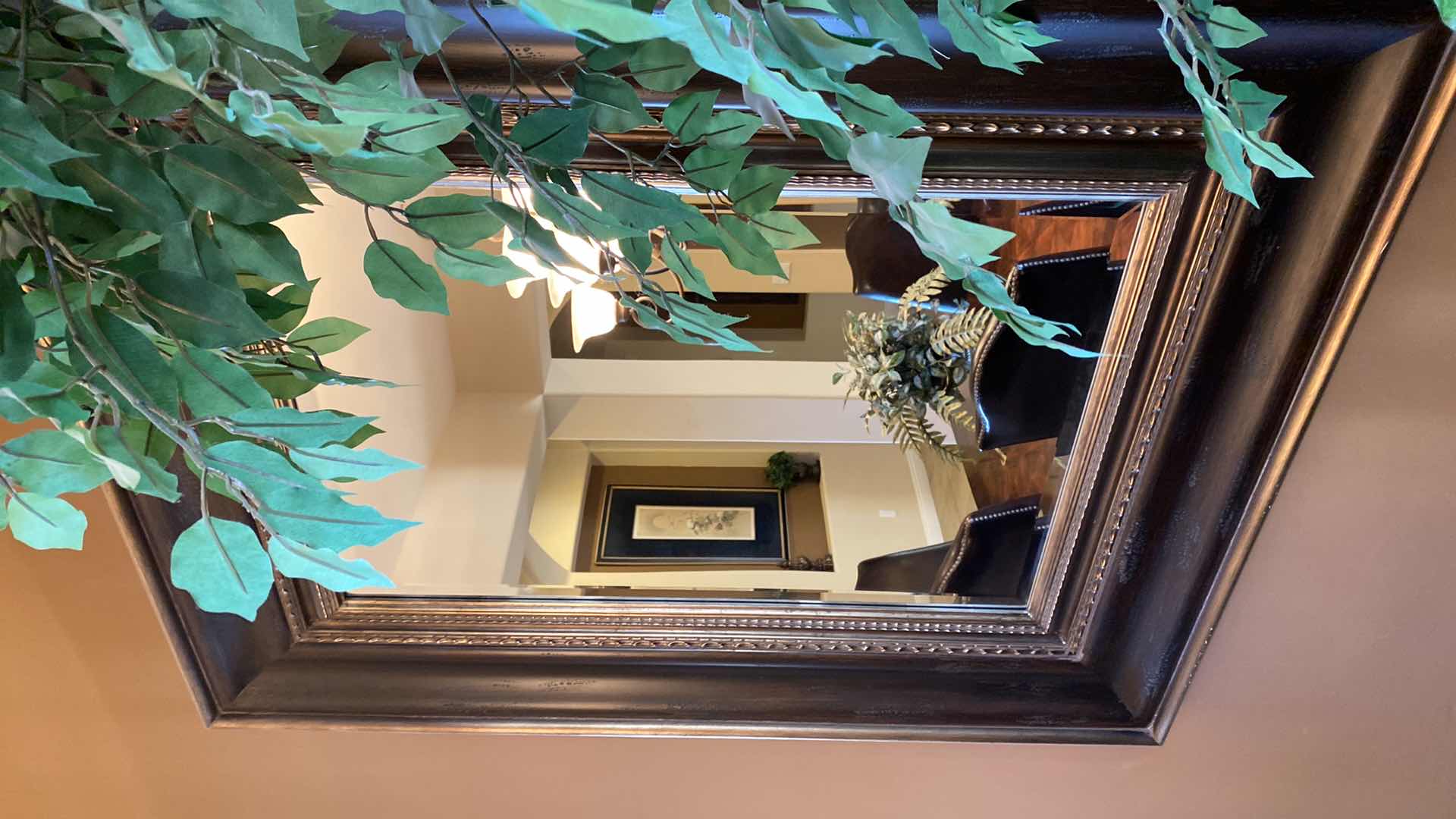 Photo 1 of ORNATE FRAMED BEVELED MIRROR 42” x 56”