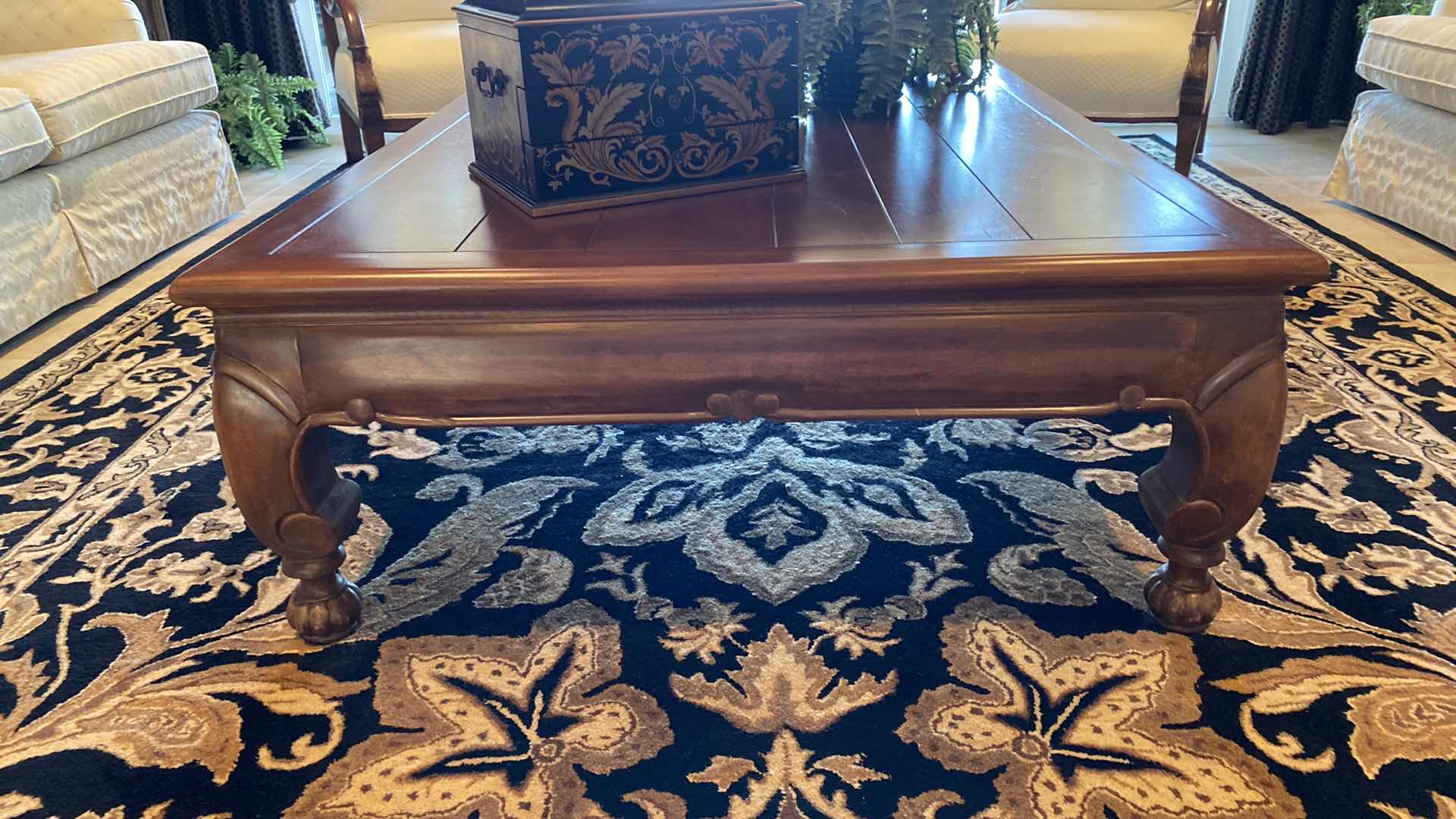 Photo 1 of WOOD COCKTAIL TABLE ( DECOR NOT INCLUDED) 45” x 59”