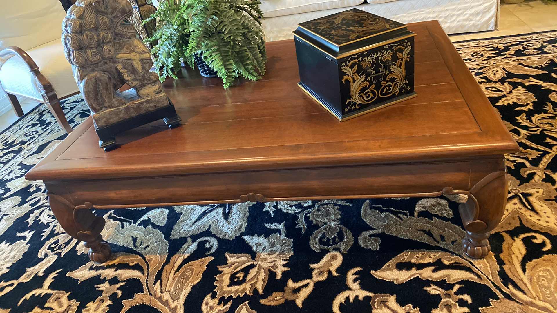 Photo 1 of WOOD COCKTAIL TABLE ( DECOR NOT INCLUDED) 45” x 59”