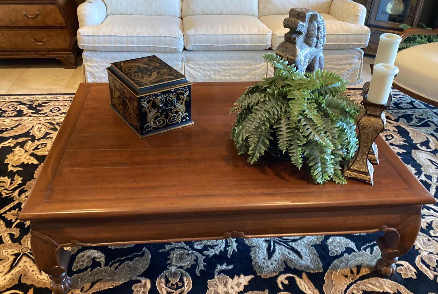 Photo 1 of WOOD COCKTAIL TABLE ( DECOR NOT INCLUDED) 45” x 59”