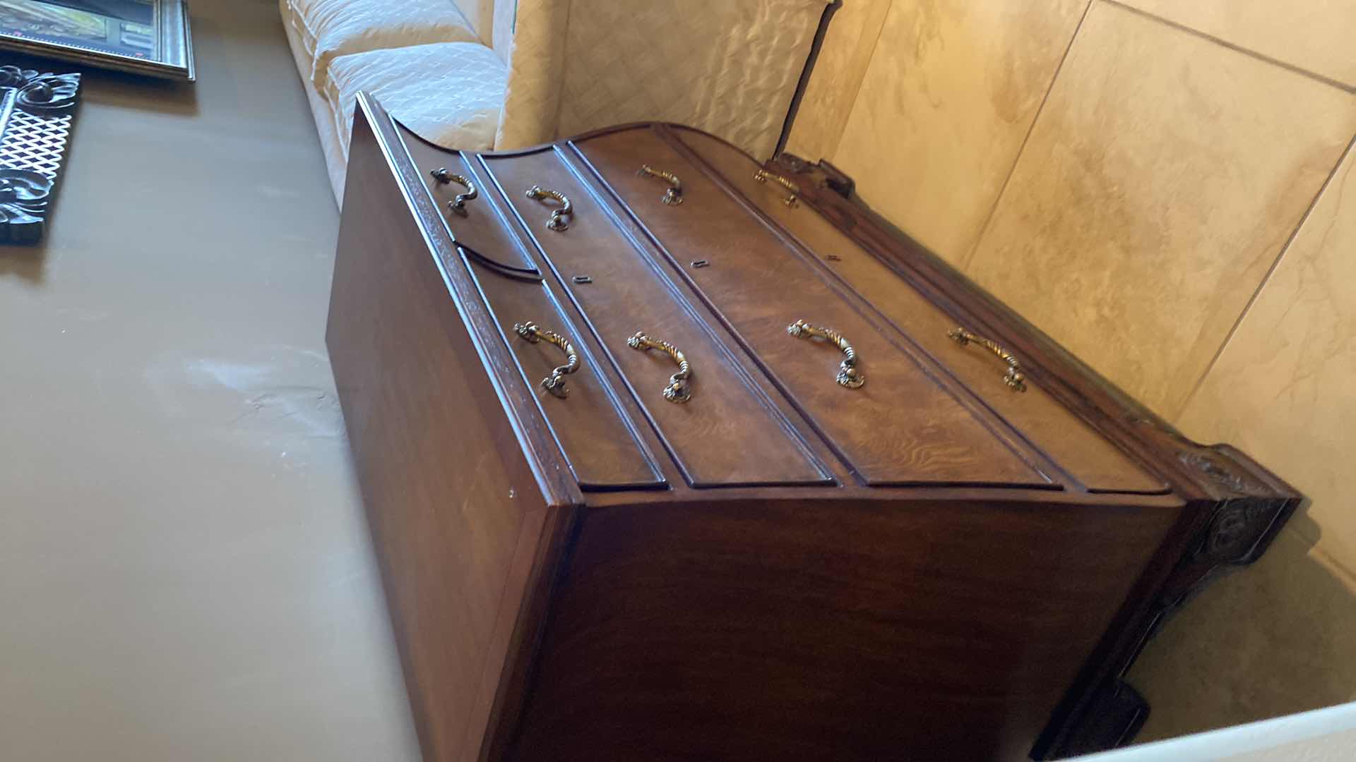 Photo 1 of 5 DRAWER WOOD BOMBAY CHEST 41“ x 19“ H 36”