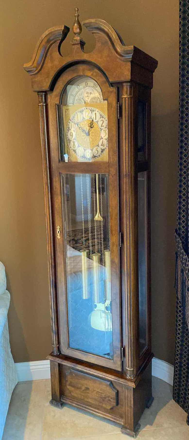 Photo 1 of RIDGEWAY GRANDFATHER CLOCK 21 1/2“ x 12“ H 81”