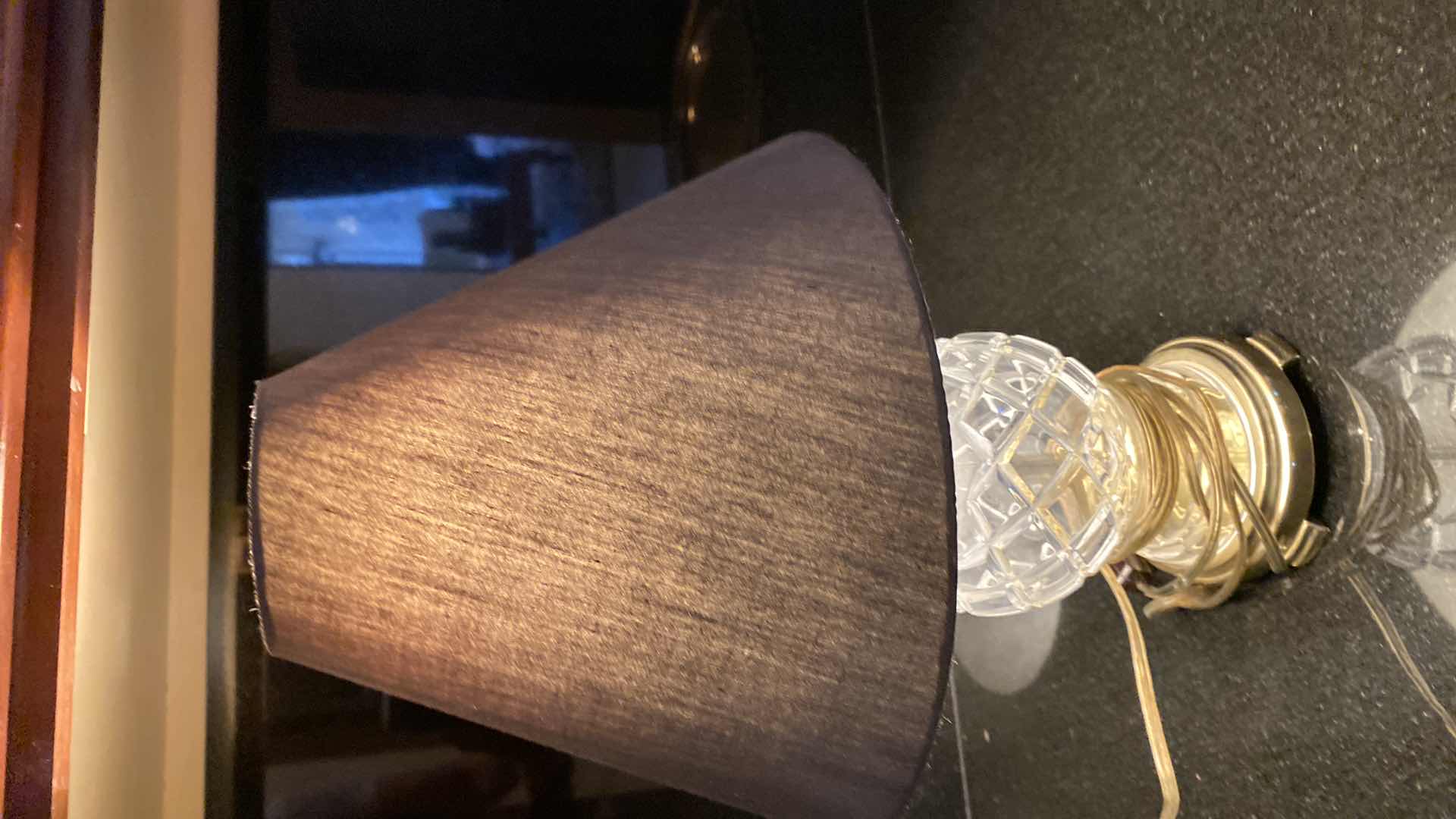 Photo 1 of CRYSTAL TABLE LAMP H16”