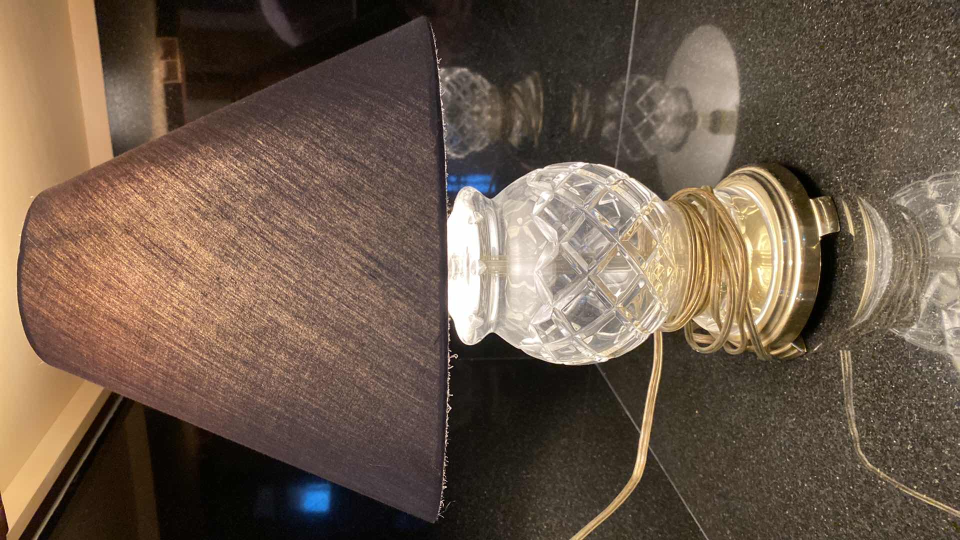 Photo 1 of CRYSTAL TABLE LAMP H16”