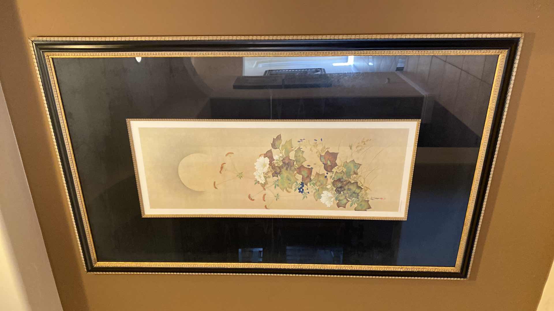 Photo 1 of FRAMED FLORAL PRINT ARTWORK (32 1/2" x 54 1/2")