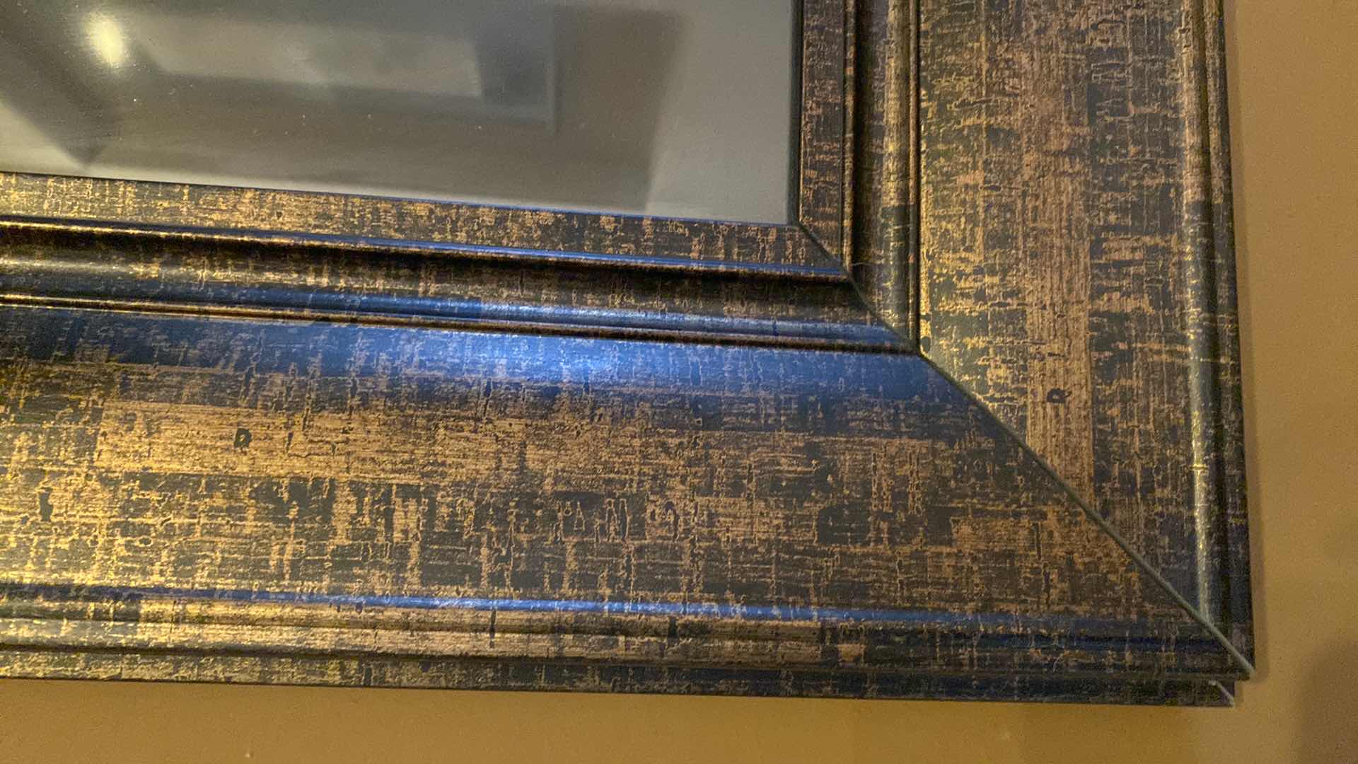 Photo 1 of WOOD FRAMED METAL GEOMETRIC ARTWORK 33” x 35”