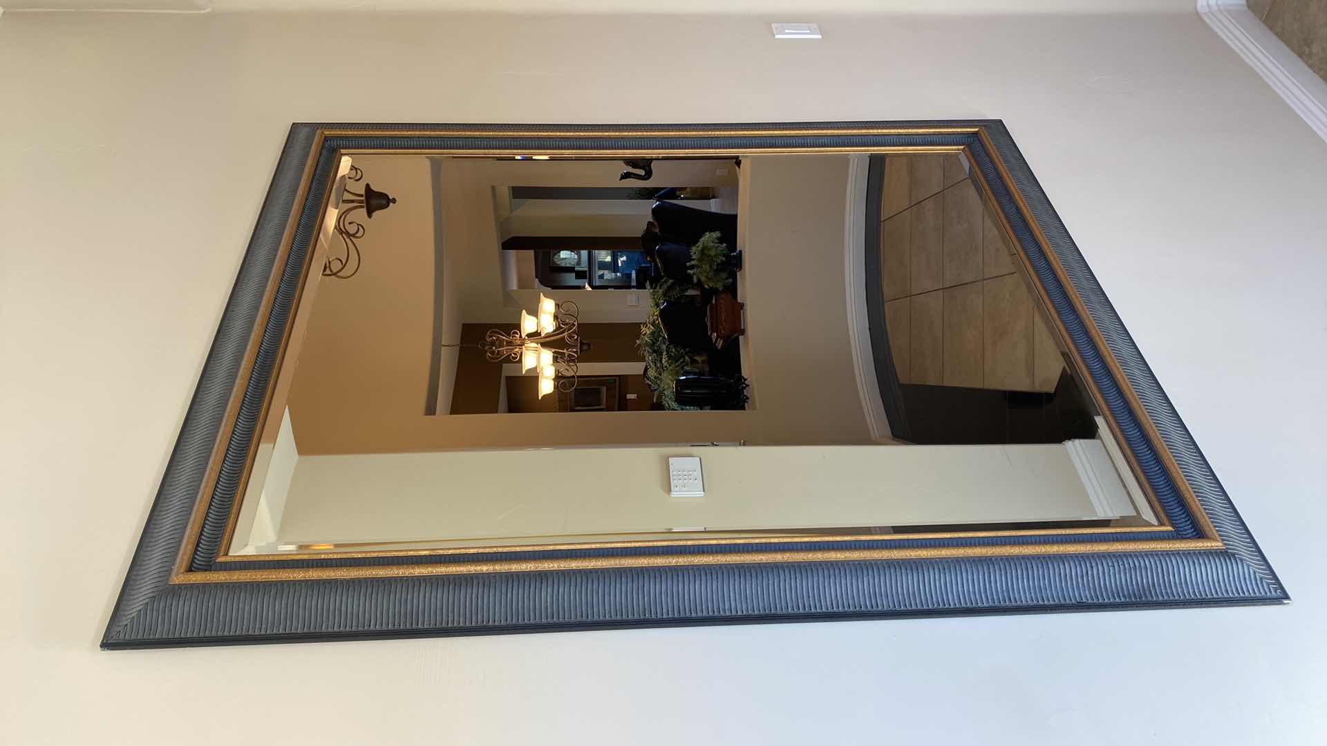 Photo 1 of FRAMED BEVELED GLASS MIRROR 46” x 58”