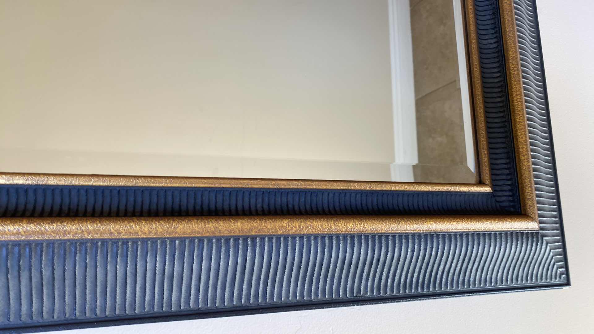 Photo 1 of FRAMED BEVELED GLASS MIRROR 46” x 58”