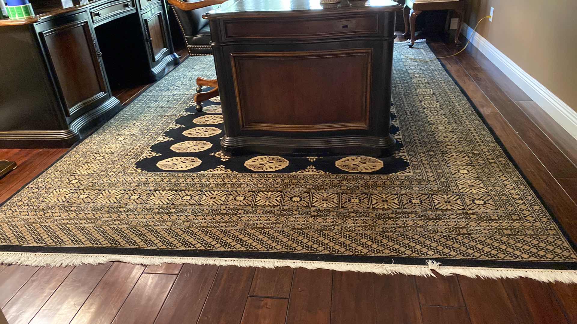 Photo 1 of HAND WOVEN WOOL RUG 8 feet 2” x 11’