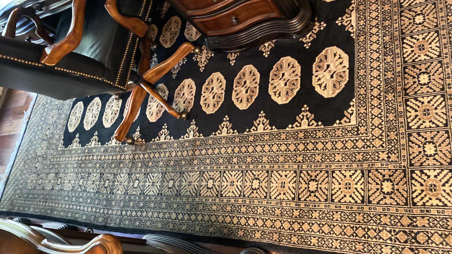 Photo 1 of HAND WOVEN WOOL RUG 8 feet 2” x 11’